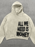 Women's Loose Hoodie Long Sleeve Zip Jacket Sweatshirt