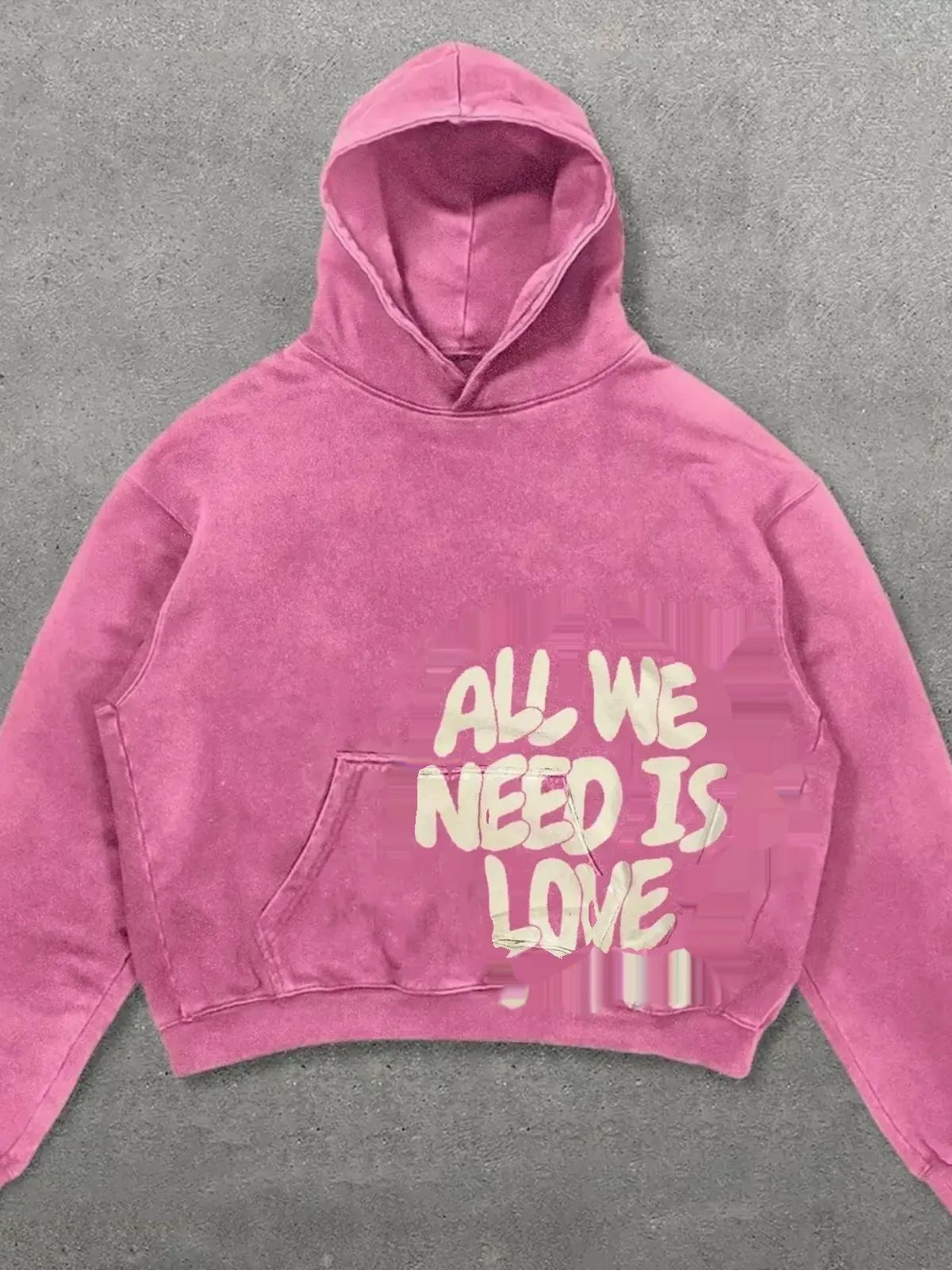 Women's Loose Hoodie Long Sleeve Zip Jacket Sweatshirt