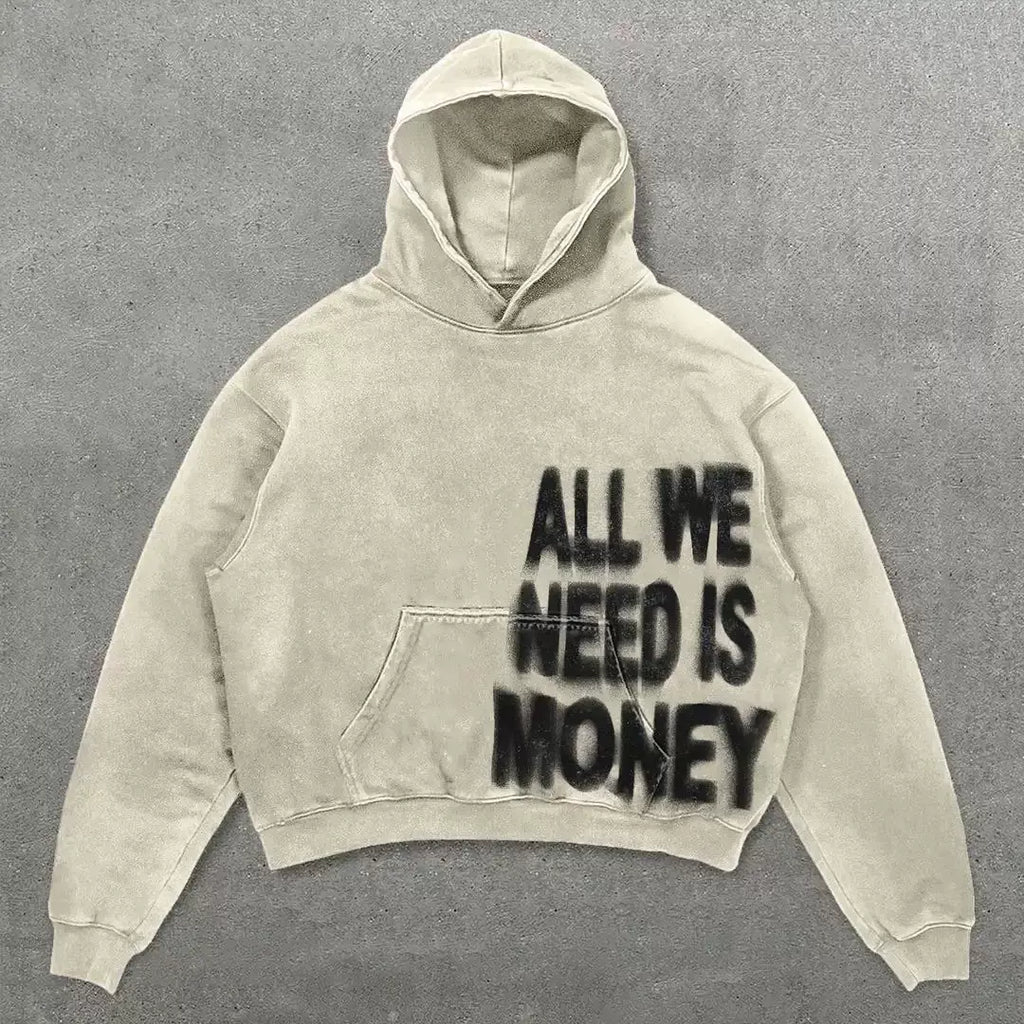 Women's Loose Hoodie Long Sleeve Zip Jacket Sweatshirt