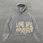 Women's Loose Hoodie Long Sleeve Zip Jacket Sweatshirt