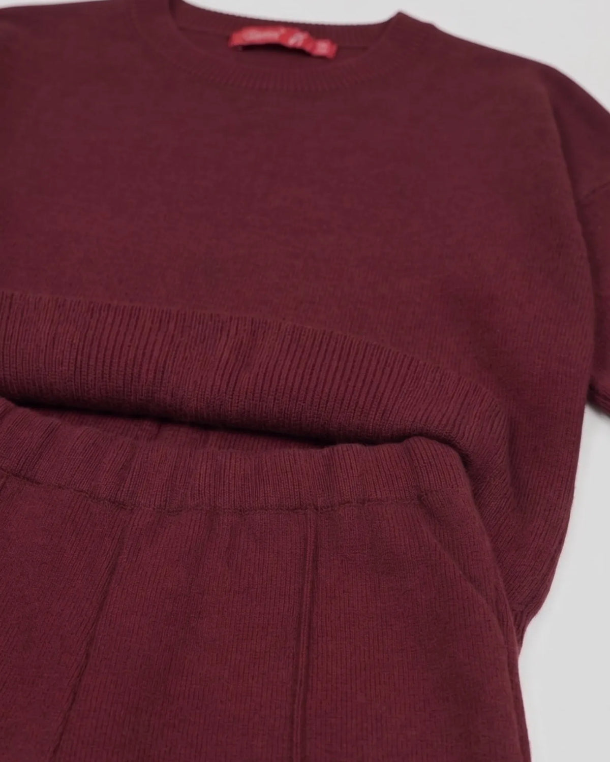 Women's Modest Knit Tricot Pullover Set