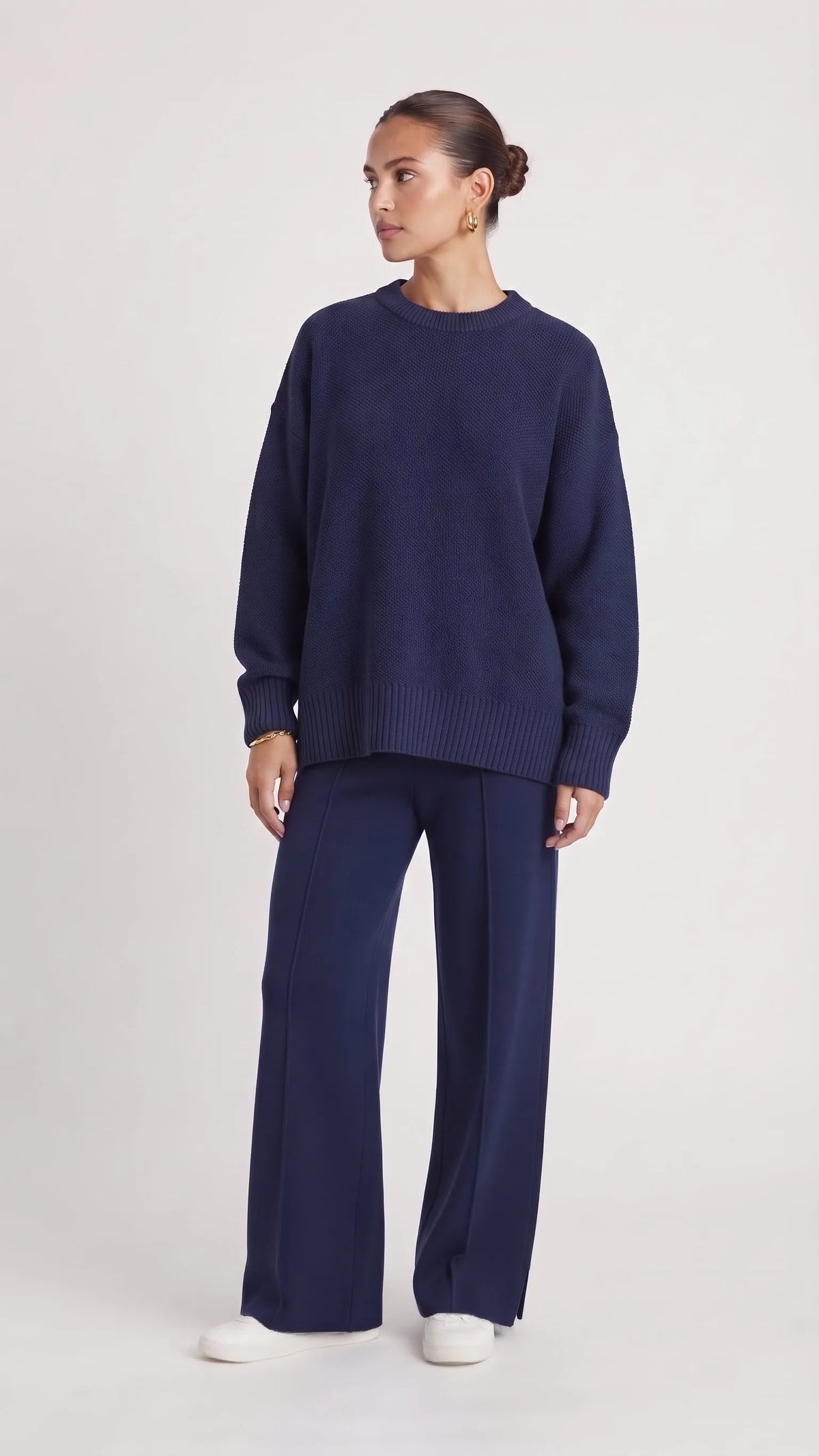 Women's Modest Knit Tricot Pullover Set