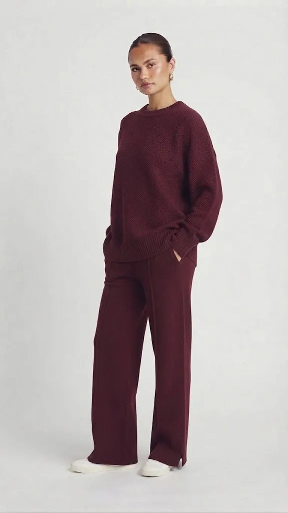 Women's Modest Knit Tricot Pullover Set