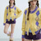 Yellow and Purple Argyle