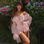 Women's Retro Ruffle Trim Off-Shoulder Romper