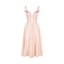 Women's Retro Striped Draped A-Line Maxi Dress