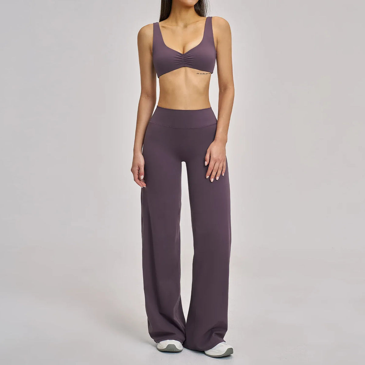 Women's Seamless Long Sleeve Leggings Sports Bra Workout Yoga Set