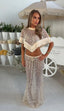 Women's Sequins Fringe Patchwork Cape Top and Pants Two-Piece Set
