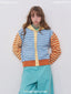 Women's Striped Colorblock Hooded Knit Jacket Sweater