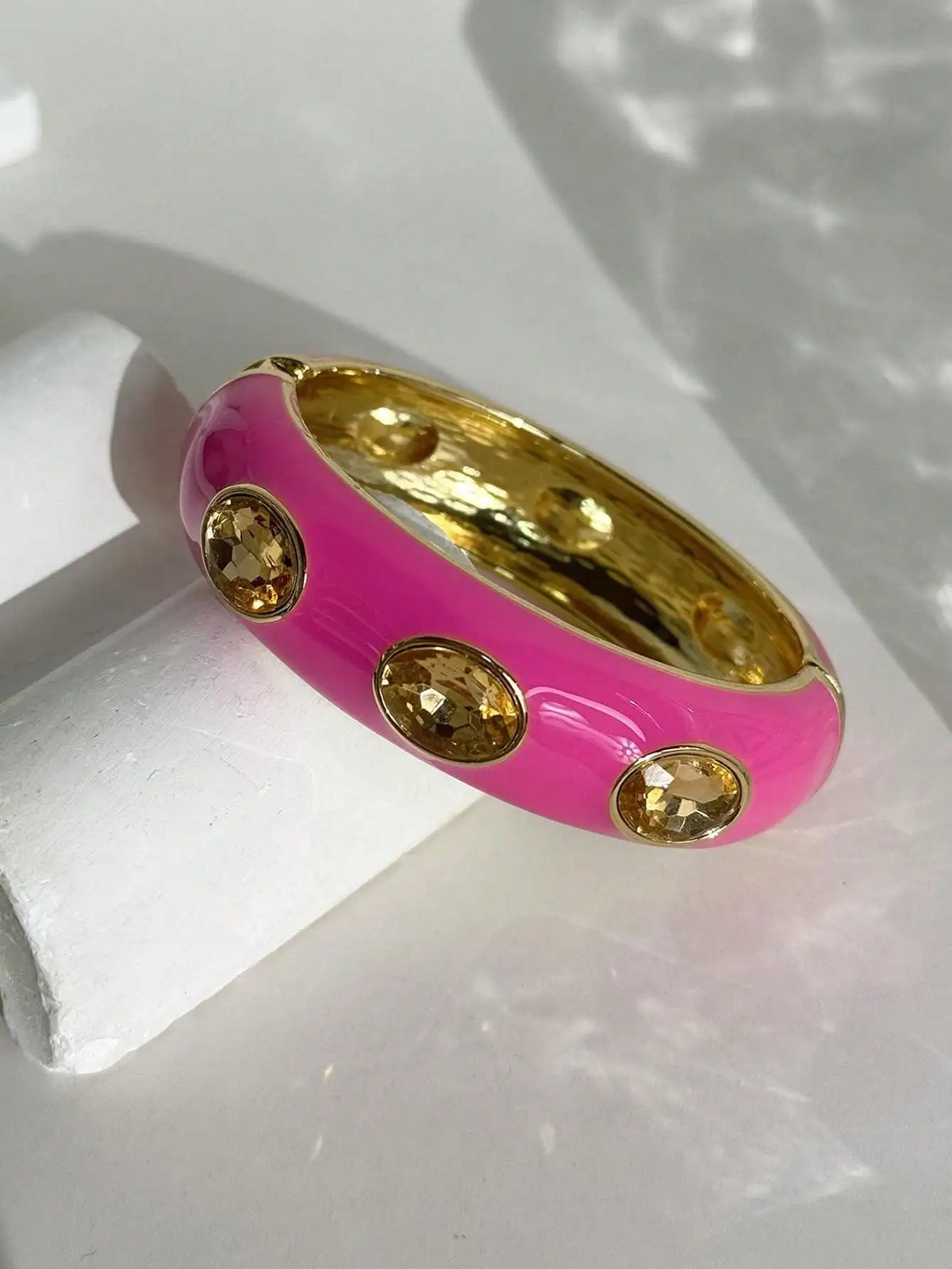 Women's Vintage Enamel Geometric Alloy Cuff Bracelet